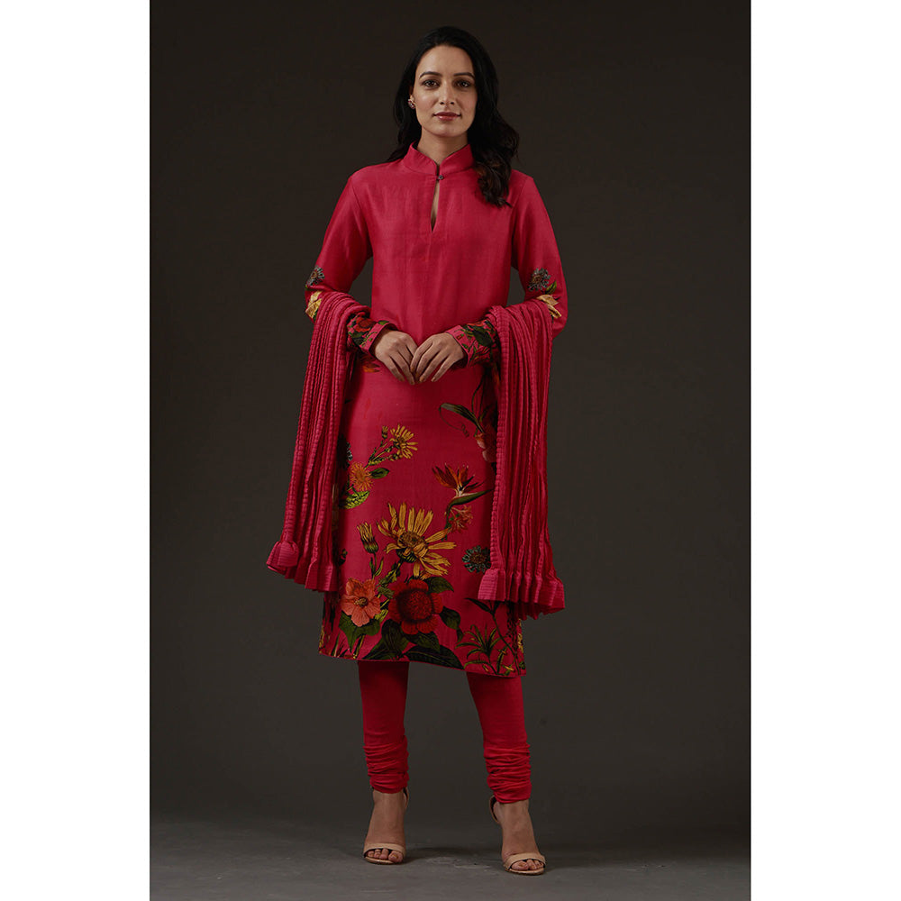 Rohit Bal Printed Straight Kurta (Set of 3)