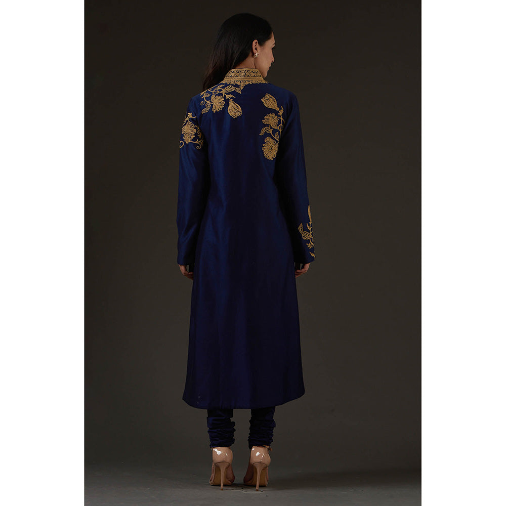 Rohit Bal Embroidered Straight Kurta (Set of 3)