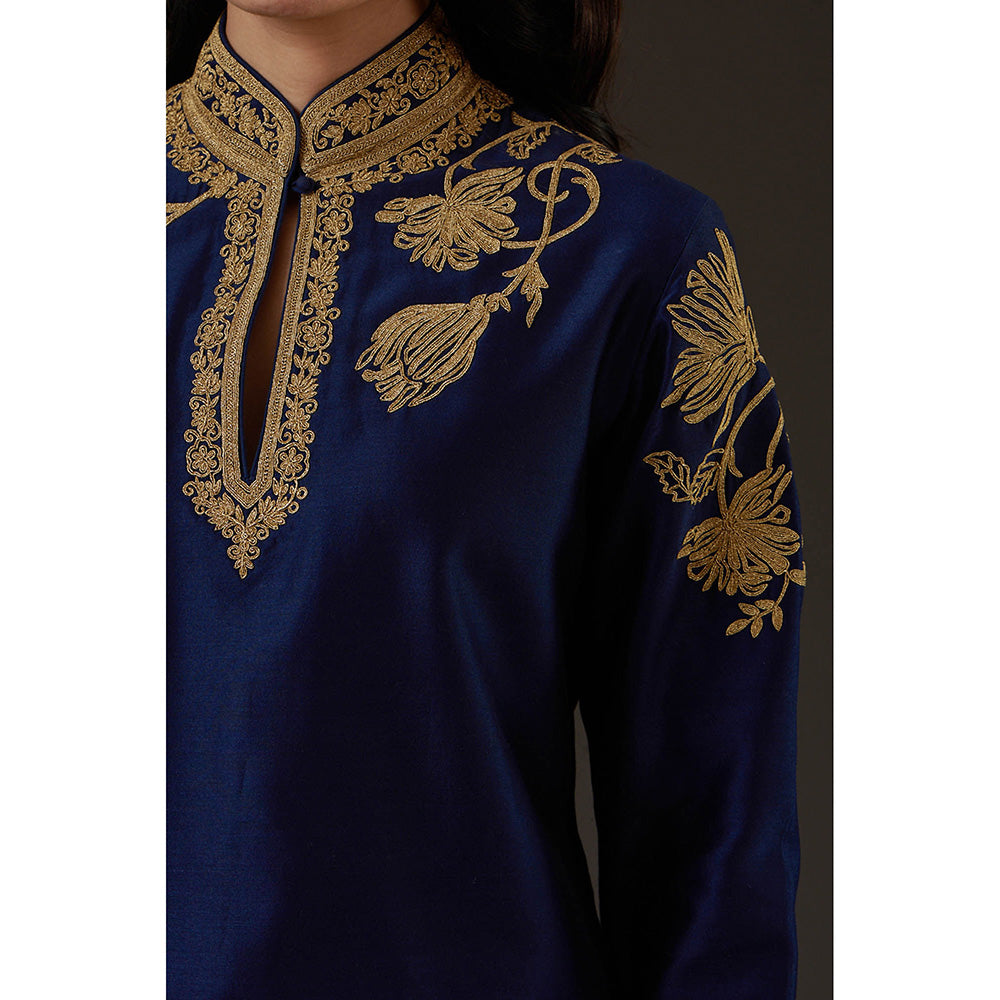 Rohit Bal Embroidered Straight Kurta (Set of 3)