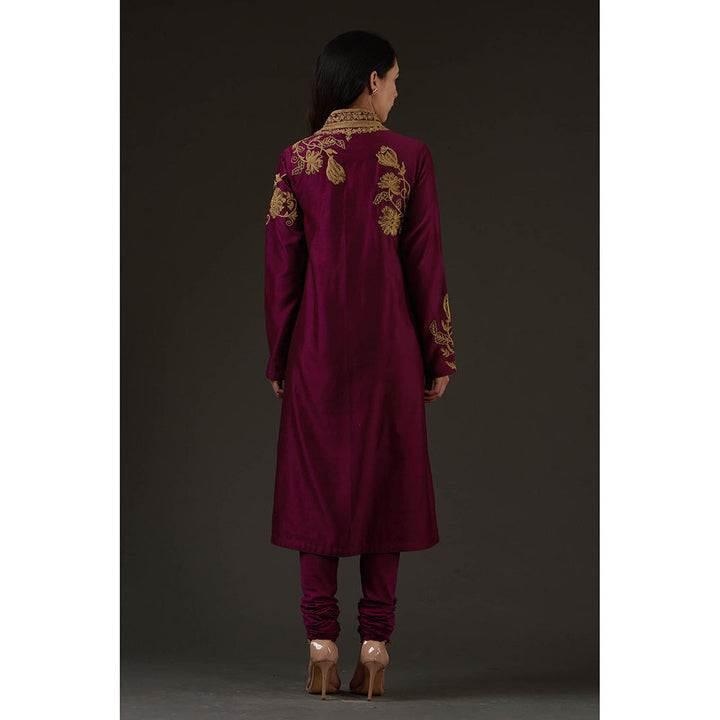 Rohit Bal Embroidered Straight Kurta (Set of 3)