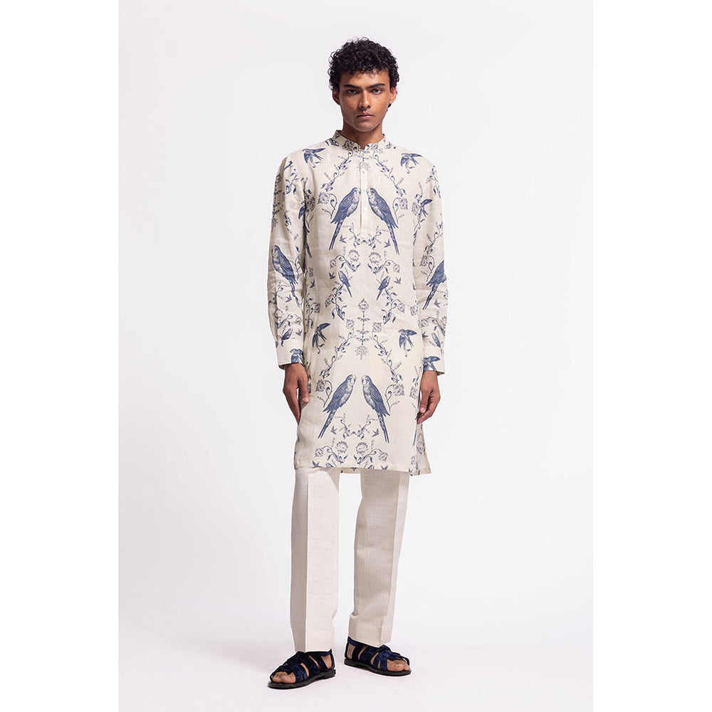 Rohit Bal Printed Ivory Kurta