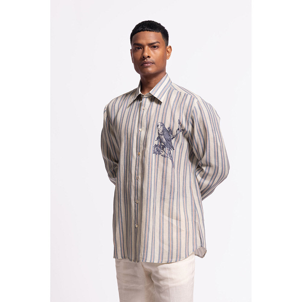 Rohit Bal Stripes Ivory Shirt