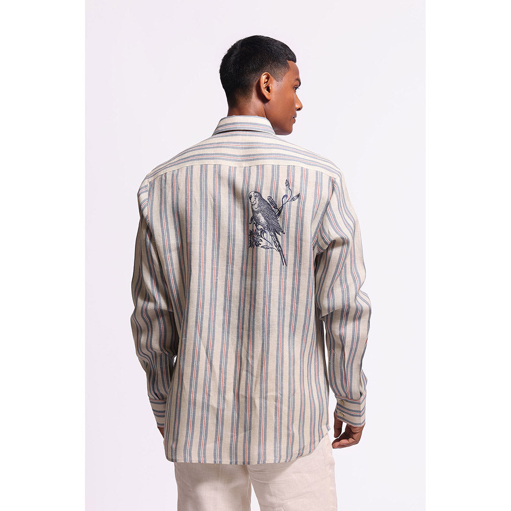 Rohit Bal Stripes Ivory Shirt