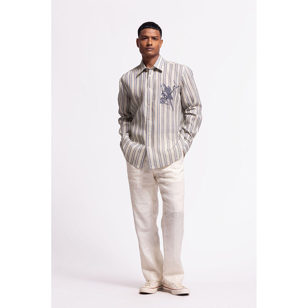 Rohit Bal Stripes Ivory Shirt