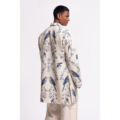 Rohit Bal Printed Ivory Jacket