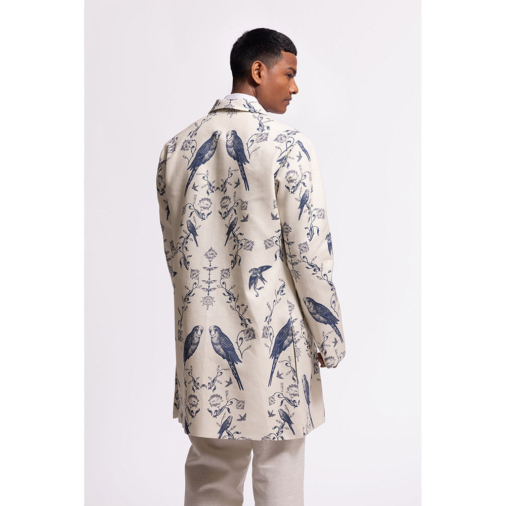 Rohit Bal Printed Ivory Jacket