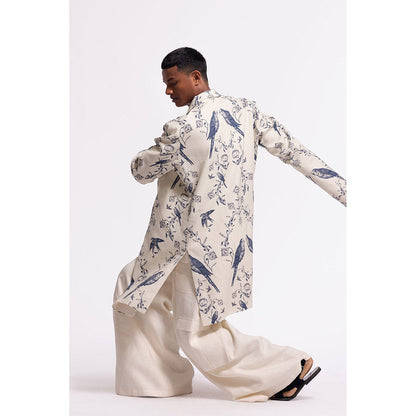 Rohit Bal Printed Ivory Jacket