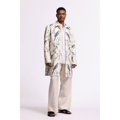 Rohit Bal Printed Ivory Jacket