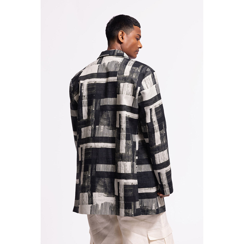 Rohit Bal Abstract Black Jacket