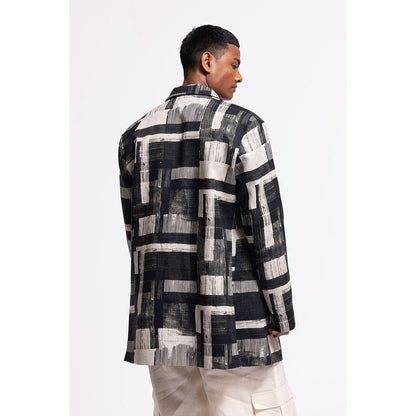 Rohit Bal Abstract Black Jacket