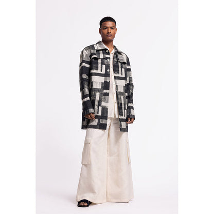 Rohit Bal Abstract Black Jacket