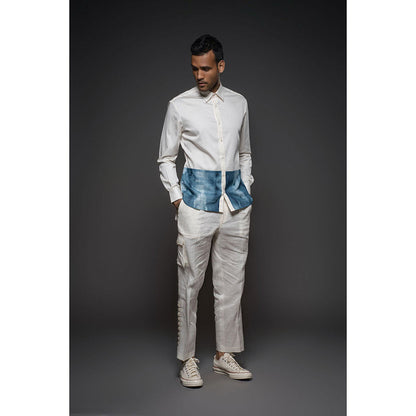 Rohit Bal White Men Printed Shirt