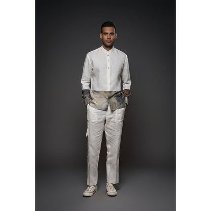 Rohit Bal White Men Printed Shirt