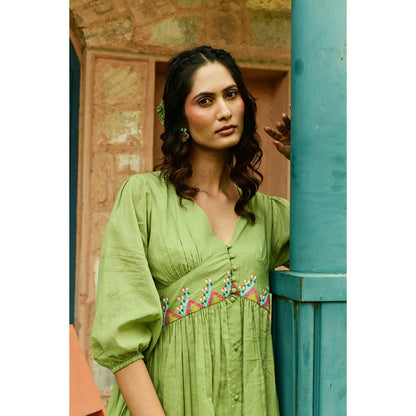 ROHO Grace Dress - Green