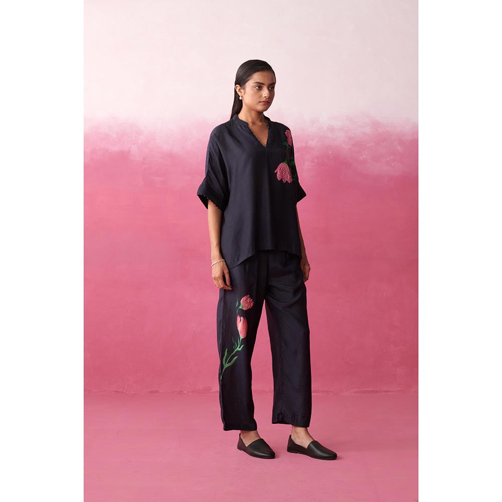 ROHO Women's Navy Blue Isla Top