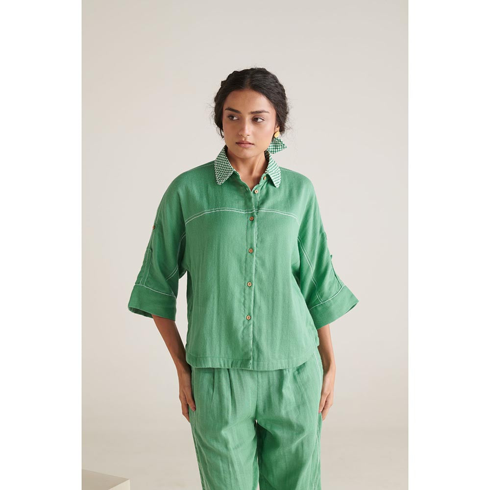 ROHO Arlo Short Green Shirt