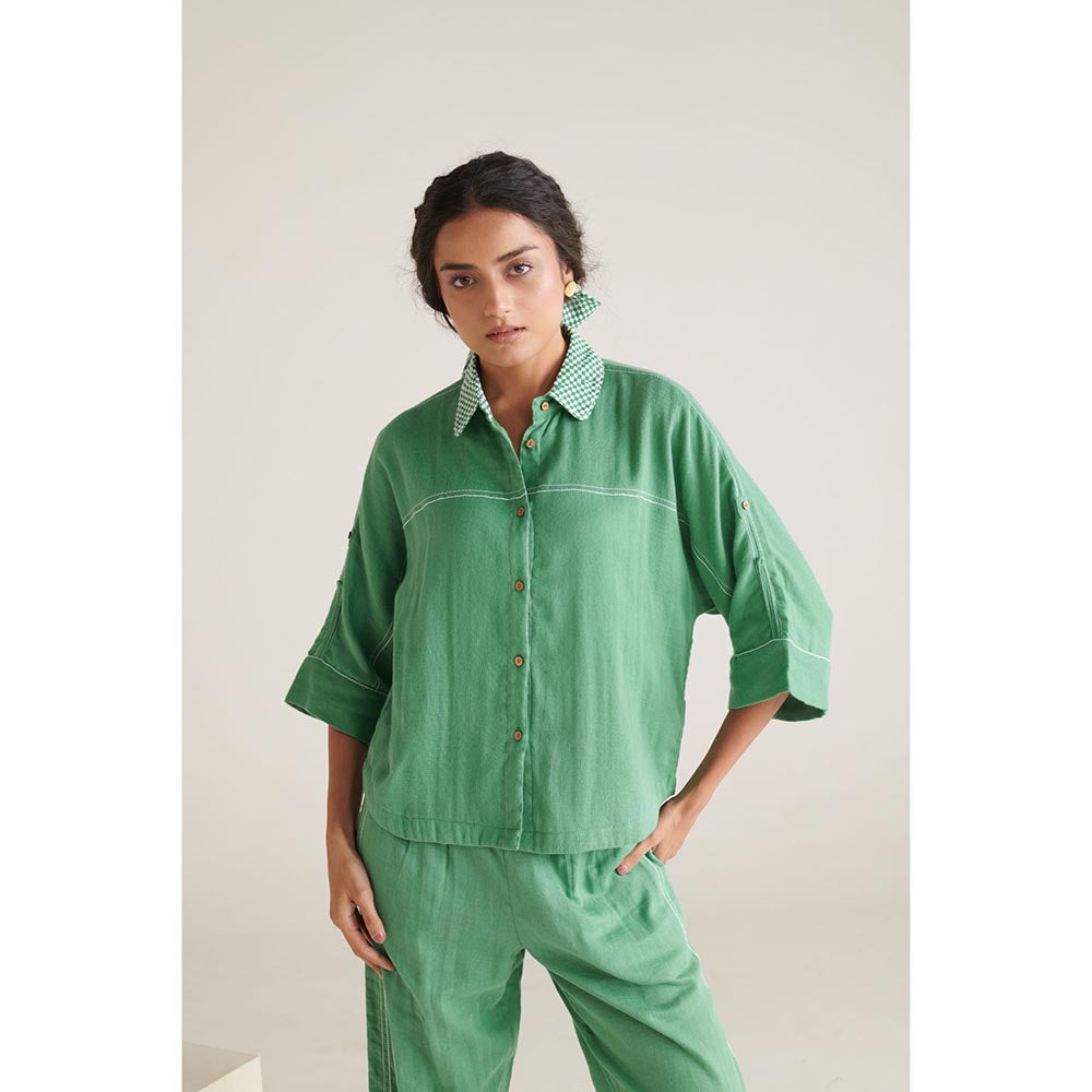 ROHO Arlo Short Green Shirt