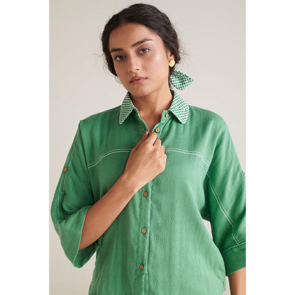 ROHO Arlo Short Green Shirt
