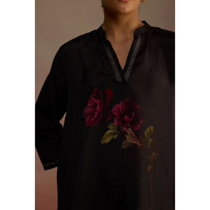 Roza Brown Wallflower Co-Ord Set (Set of 2)