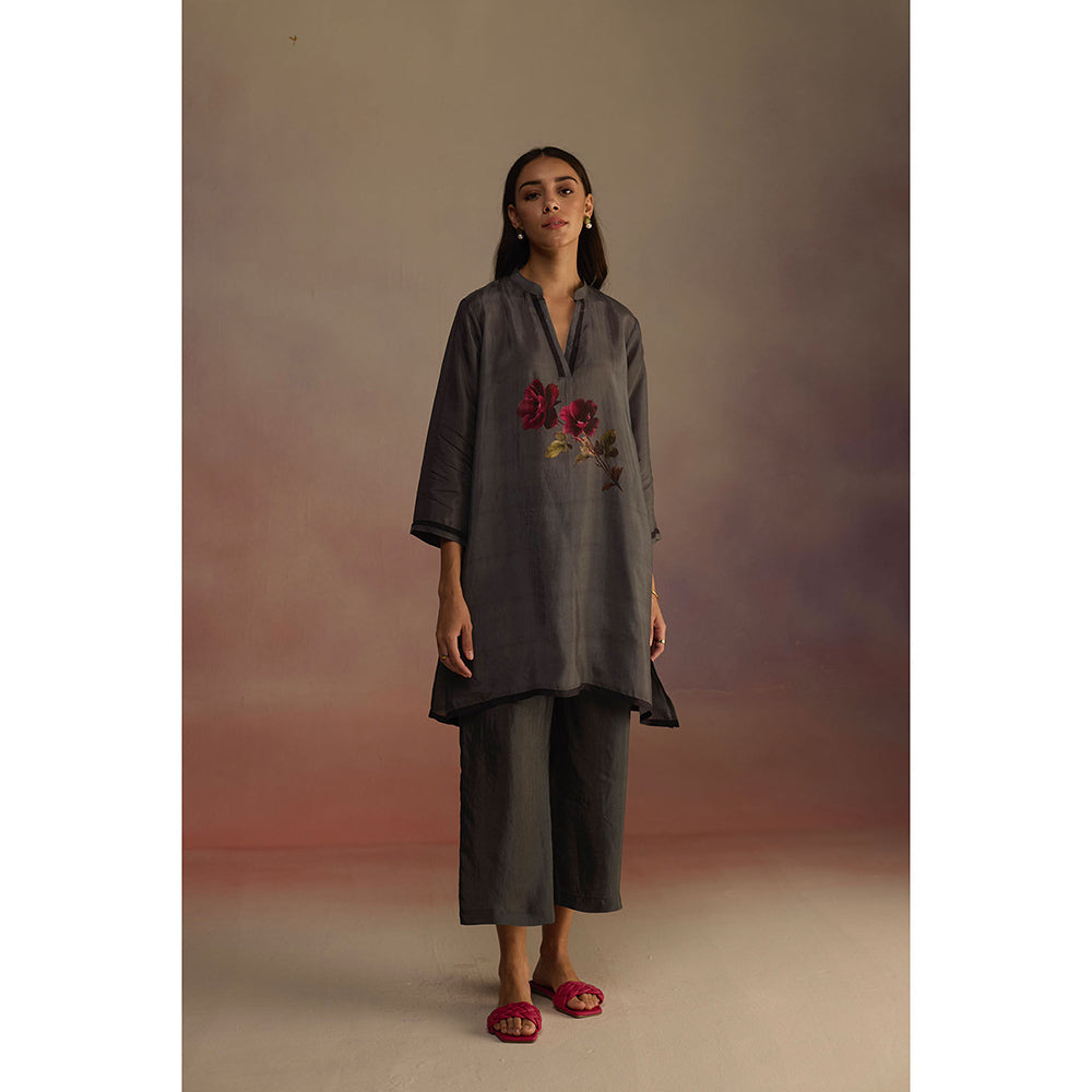 Roza Grey Wallflower Co-Ord Set (Set of 2)