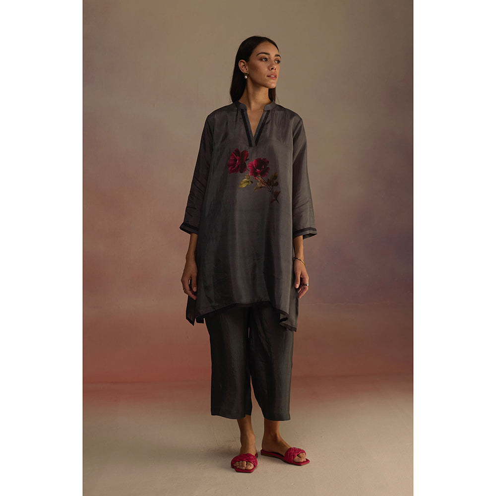 Roza Grey Wallflower Co-Ord Set (Set of 2)