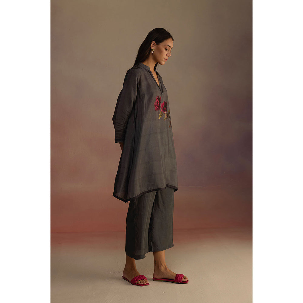 Roza Grey Wallflower Co-Ord Set (Set of 2)