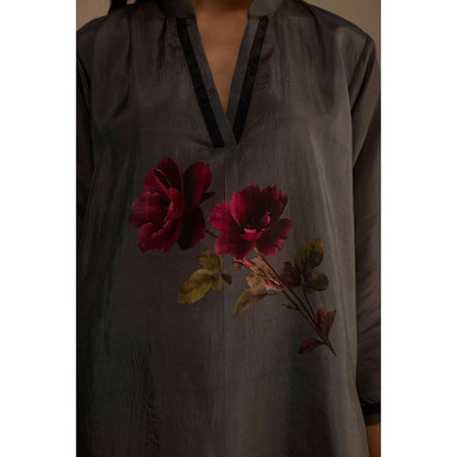 Roza Grey Wallflower Co-Ord Set (Set of 2)