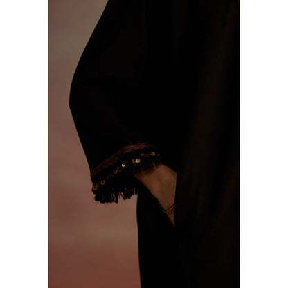 Roza Black Neroli Embroidered Kurta with Pant (Set of 2)