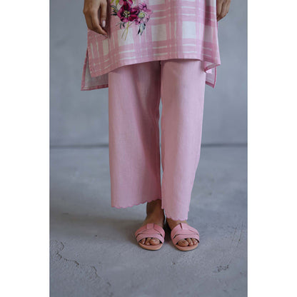 Roza Icecream Pink Kurta with Pant (Set of 2)