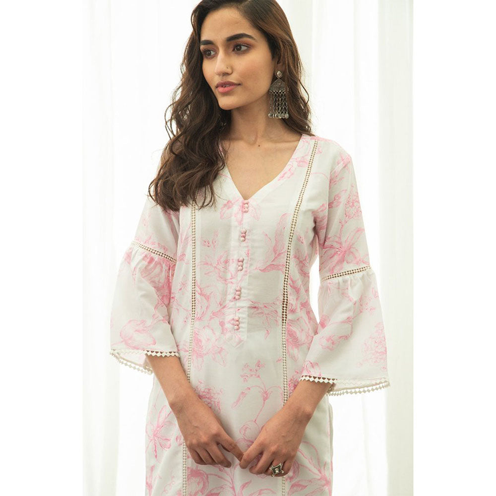 Roze Alia Kurta