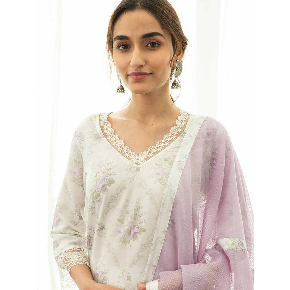 Roze Gulzar Kurta (Set of 3)