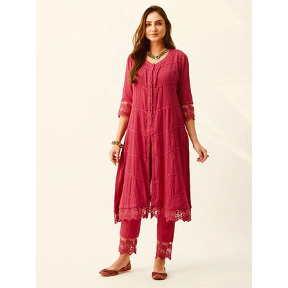 Roze Mahjabeen Red Kurta