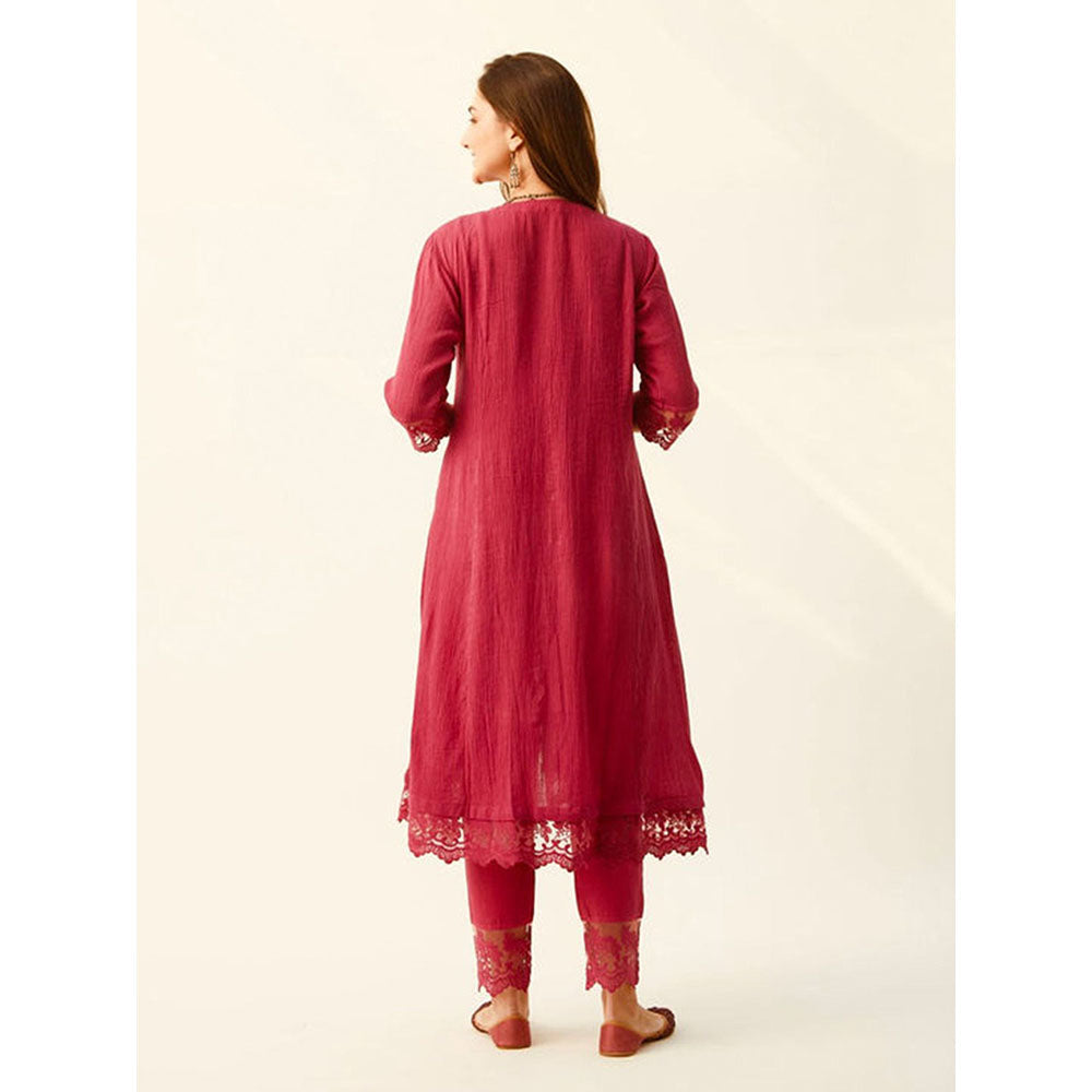 Roze Mahjabeen Red Kurta