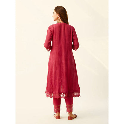 Roze Mahjabeen Red Kurta