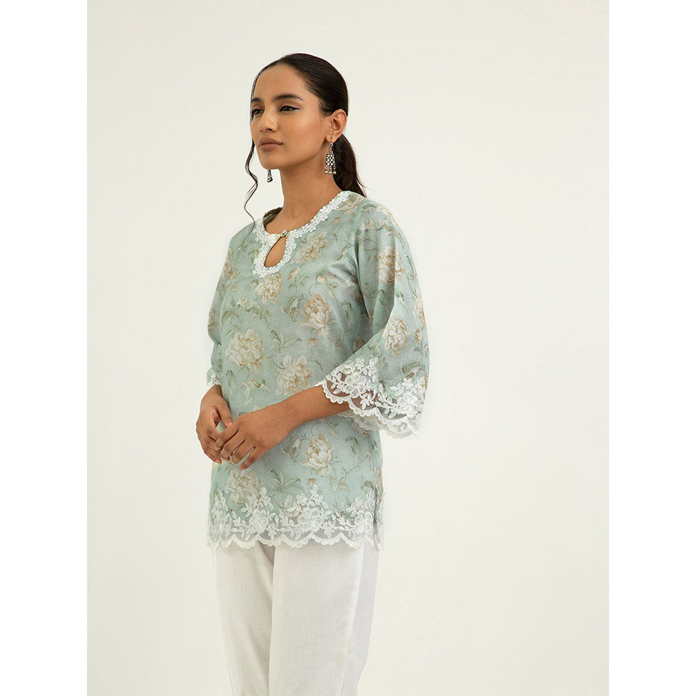Roze Zeel Kurti - Green