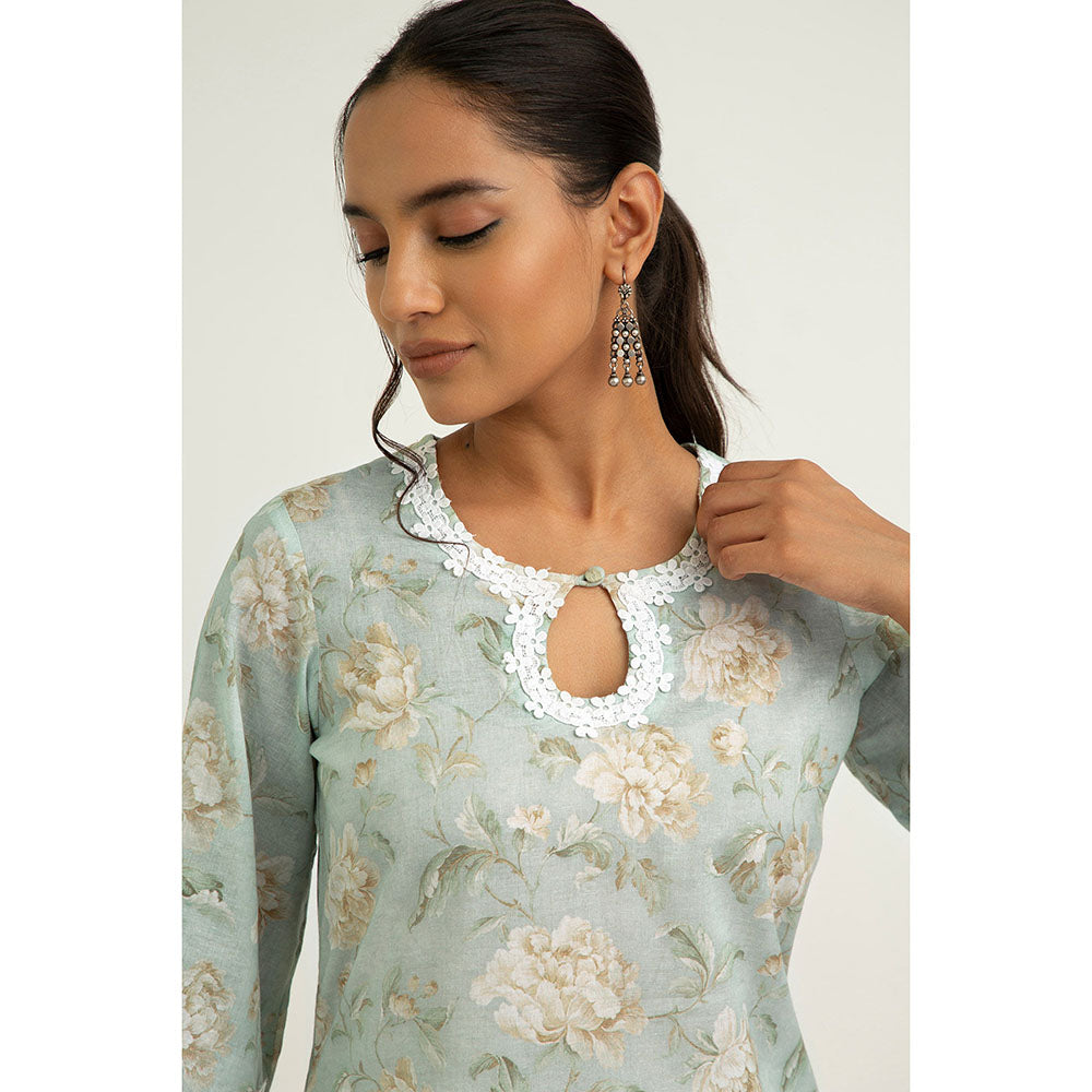 Roze Zeel Kurti - Green