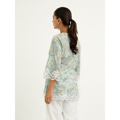 Roze Zeel Kurti - Green