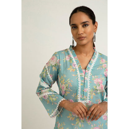 Roze Ayesha Kurti - Blue