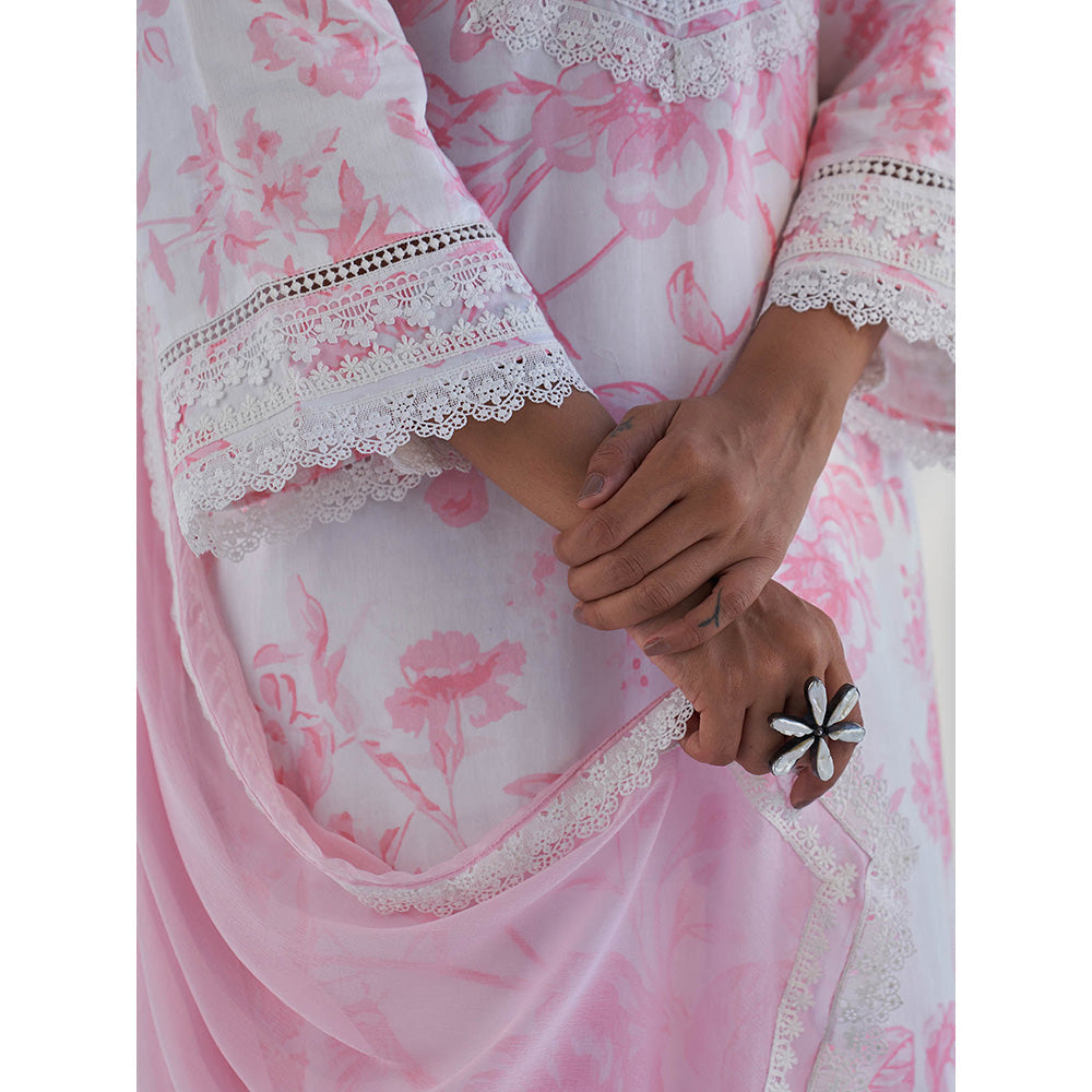 Roze Raya Pink Dupatta