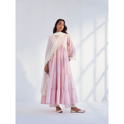 Roze Laila Off White Dupatta