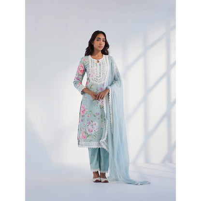 Roze Nyla Blue Dupatta