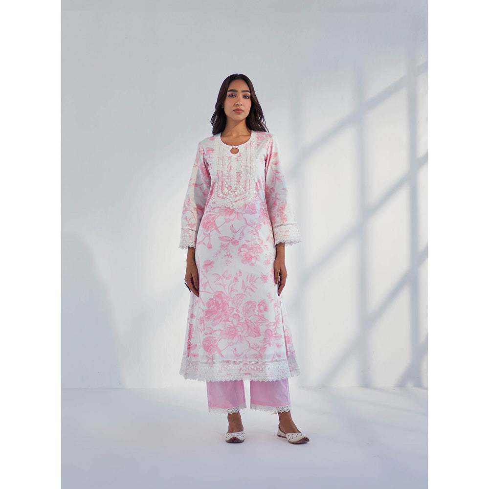Roze Raya Pink Kurta