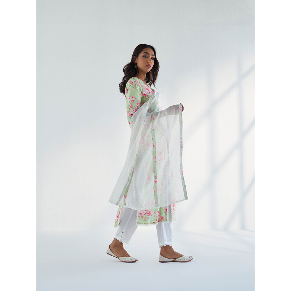 Roze Sahar Kurta with Pant & Dupatta (Set of 3)