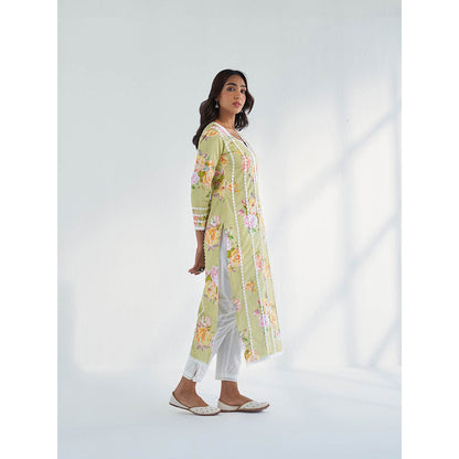 Roze Sahar Kurta with Pant & Dupatta (Set of 3)