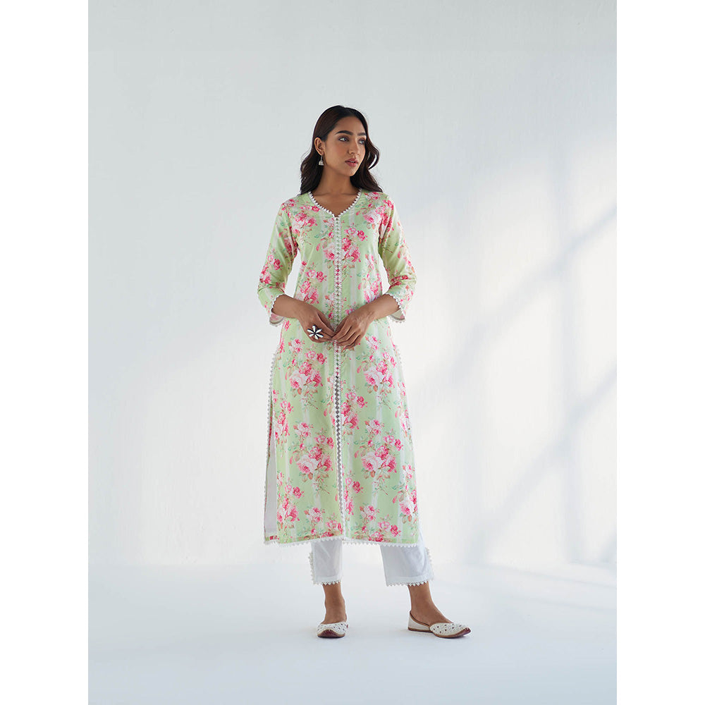 Roze Lina Kurta with Pant & Dupatta (Set of 3)