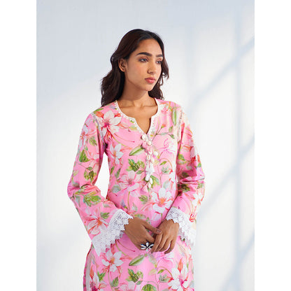 Roze Aasma Kurta with Pant & Dupatta (Set of 3)