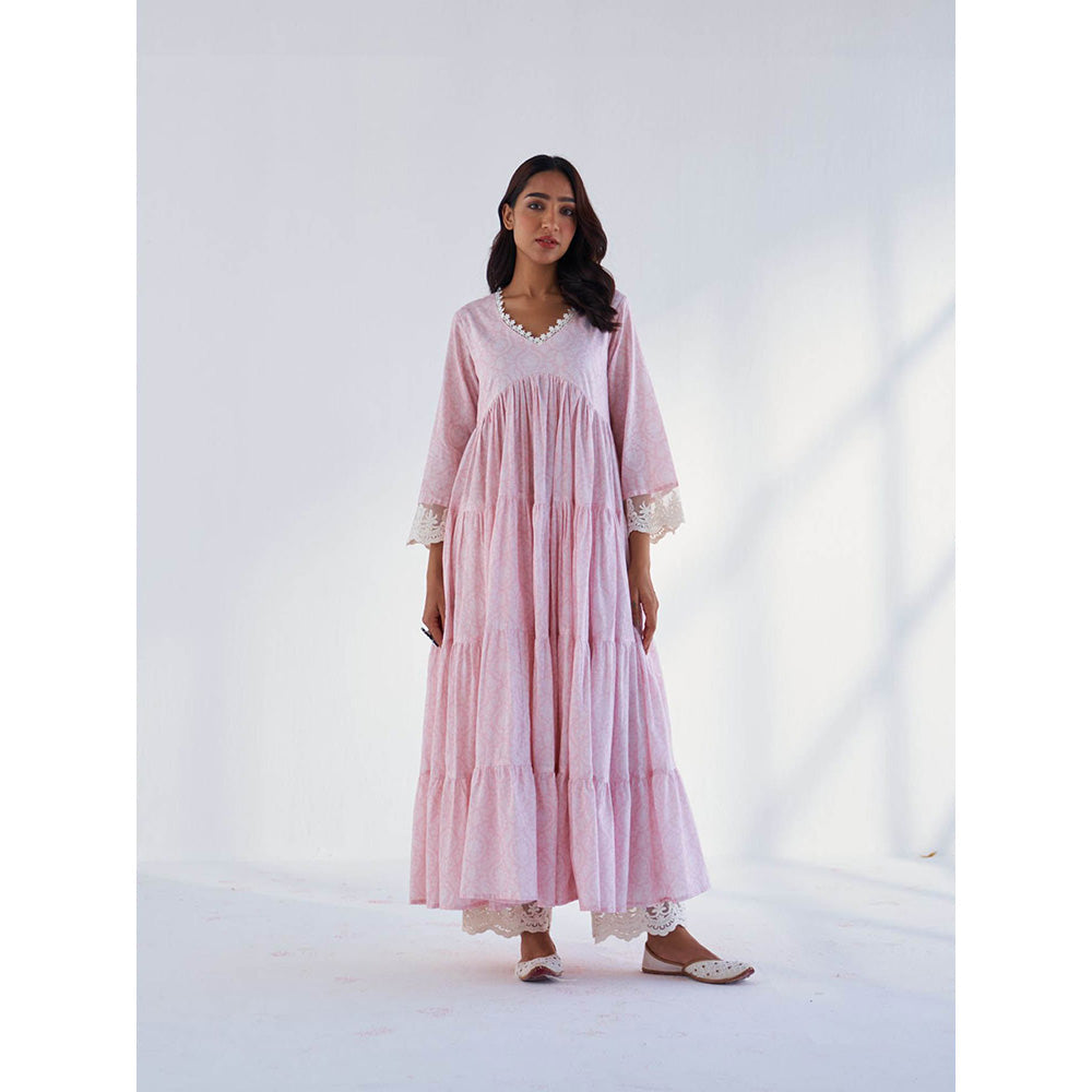 Roze Laila Pink Anarkali Kurta