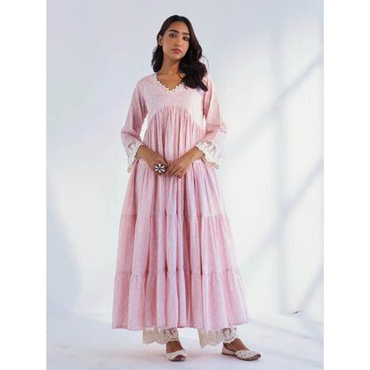 Roze Laila Pink Anarkali Kurta