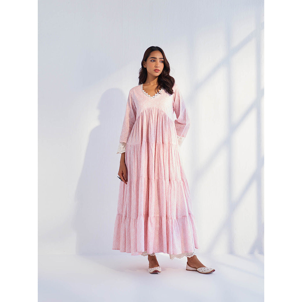 Roze Laila Pink Anarkali Kurta