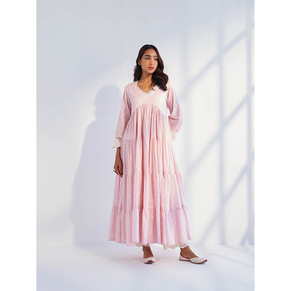 Roze Laila Pink Anarkali Kurta